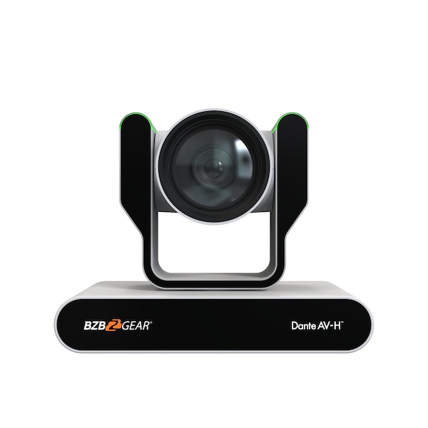 Bzbgear 12X 1080P FHD AUTO TRACKING HDMI 2.0/12G-SDI/USB 2.0/USB 3.0 Dante AV-H Live Strmng PTZ Camera, Wht BG-ADAMO-JRDA12X-W - main
